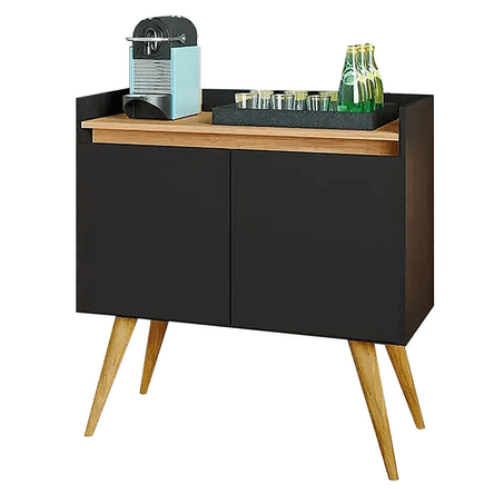 Aparador Moderno 2 puertas Bostón color Negro/Duna TU MESITA Aparador Moderno 2 puertas Bostón color Negro/Duna TU MESITA