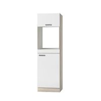 Mueble de Cocina Moderno Nara Blanco y Marrón R&R MUEBLES