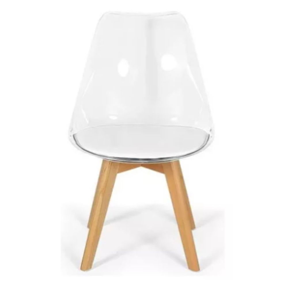 Silla Transparente Acolchada Modelo Eames Silla Transparente Acolchada Modelo Eames