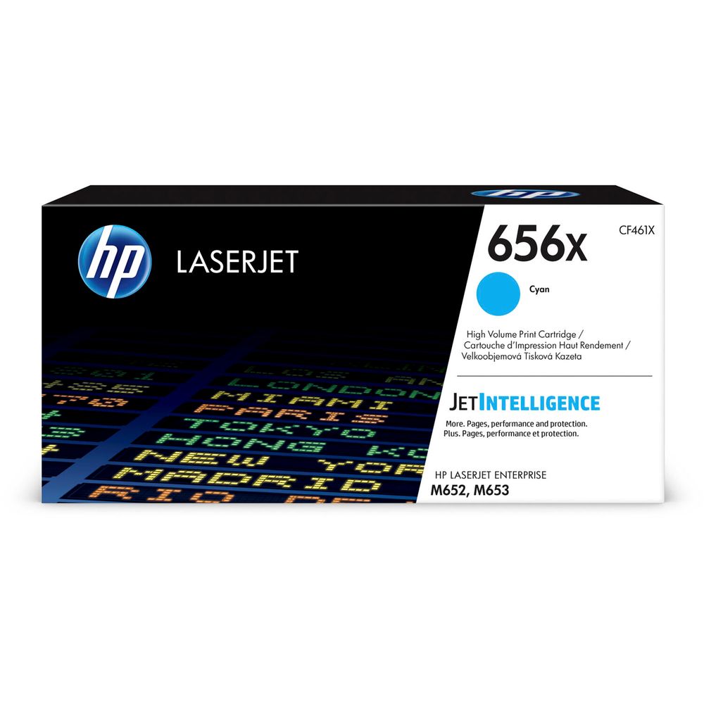 Cartucho de Tóner Cian de Alta Capacidad Hp 656X para Impresoras Laserjet Enterprise 1357186-REG Cartucho de Tóner Cian de Alta Capacidad Hp 656X para Impresoras Laserjet Enterprise 1357186-REG