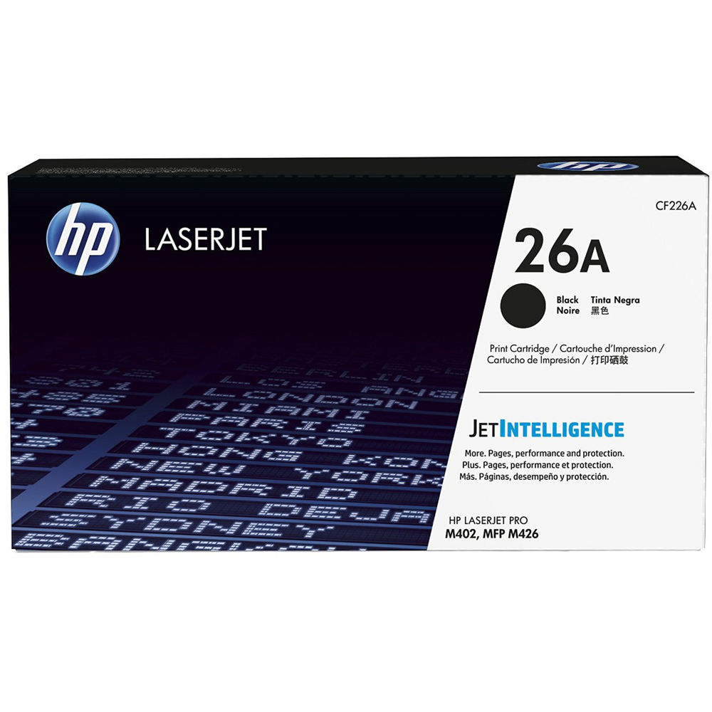 Cartucho de Tóner Hp 26A Black Laserjet 1202580-REG Cartucho de Tóner Hp 26A Black Laserjet 1202580-REG