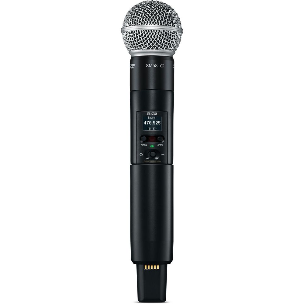 Micrófono Inalámbrico Digital de Mano Shure Slxd2 Sm58 con Cápsula Sm58 H55: 514 a 558 Mhz 1566035-REG Micrófono Inalámbrico Digital de Mano Shure Slxd2 Sm58 con Cápsula Sm58 H55: 514 a 558 Mhz 1566035-REG