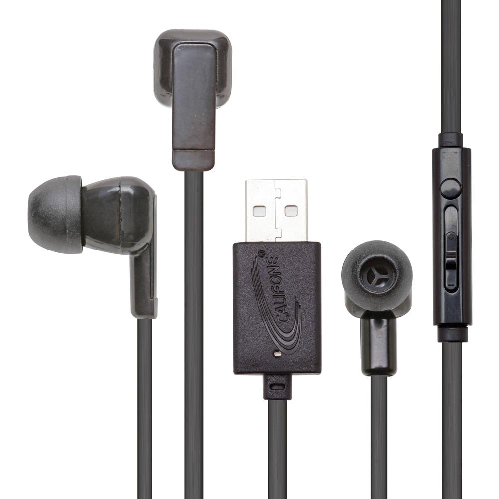 Auriculares In-Ear E3 de Califone (Conector USB) 1138965-REG Auriculares In-Ear E3 de Califone (Conector USB) 1138965-REG