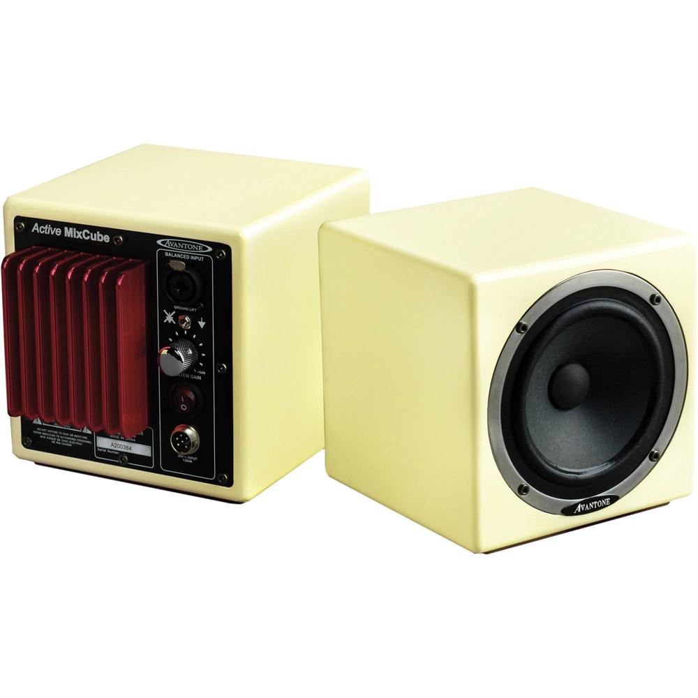 Avantone Pro Active MixCube Monitores de Referencia Mini de Rango Completo (Crema Retro) - Altavoz I 867121-REG Avantone Pro Active MixCube Monitores de Referencia Mini de Rango Completo (Crema Retro) - Altavoz I 867121-REG