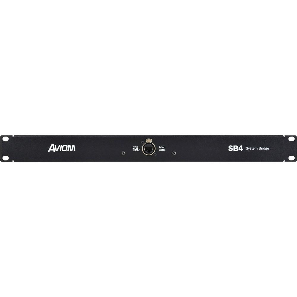 Aviom SB4 System Bridge: Transmisión de 64 Canales a Través de un Solo Cat-5, Conectores Neutrik Eth 1049649-REG Aviom SB4 System Bridge: Transmisión de 64 Canales a Través de un Solo Cat-5, Conectores Neutrik Eth 1049649-REG