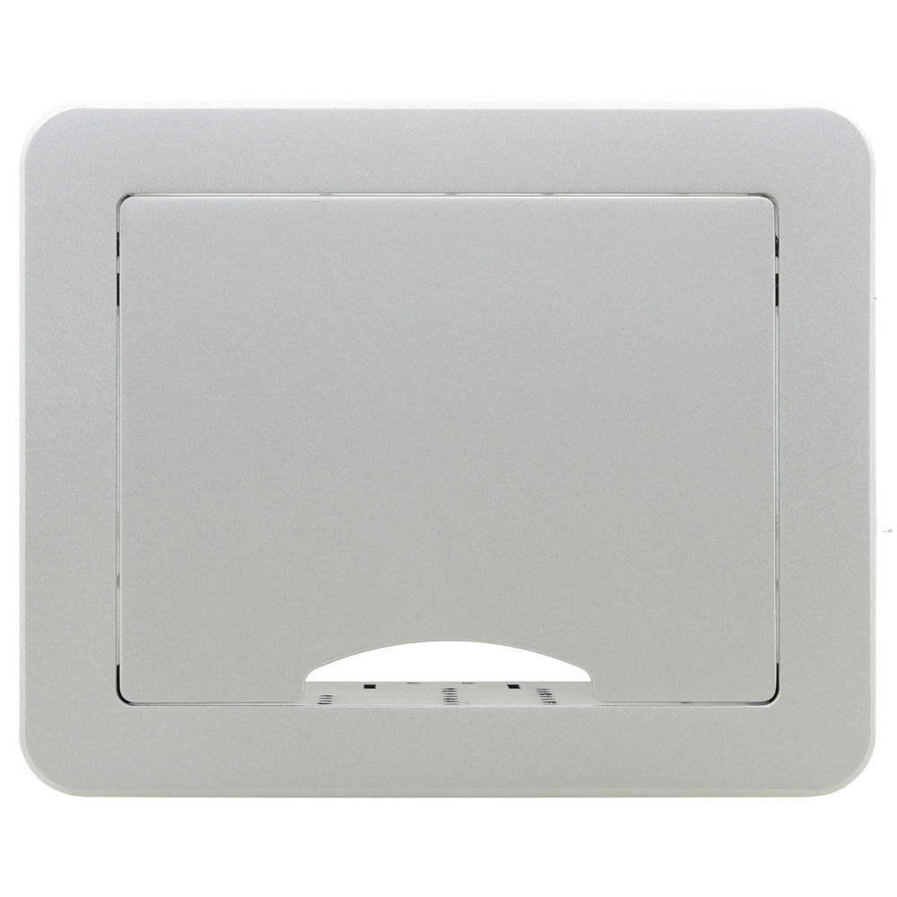 Caja de Conexiones Múltiples Modular para Montaje en Mesa Kramer con Tapa Abatible (Aluminio Anodiza 1162324-REG Caja de Conexiones Múltiples Modular para Montaje en Mesa Kramer con Tapa Abatible (Aluminio Anodiza 1162324-REG