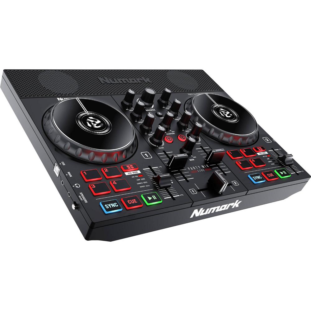 Controlador DJ Numark Party Mix Live con Luces Integradas y Altavoces de 2 Controlador DJ Numark Party Mix Live con Luces Integradas y Altavoces de 2