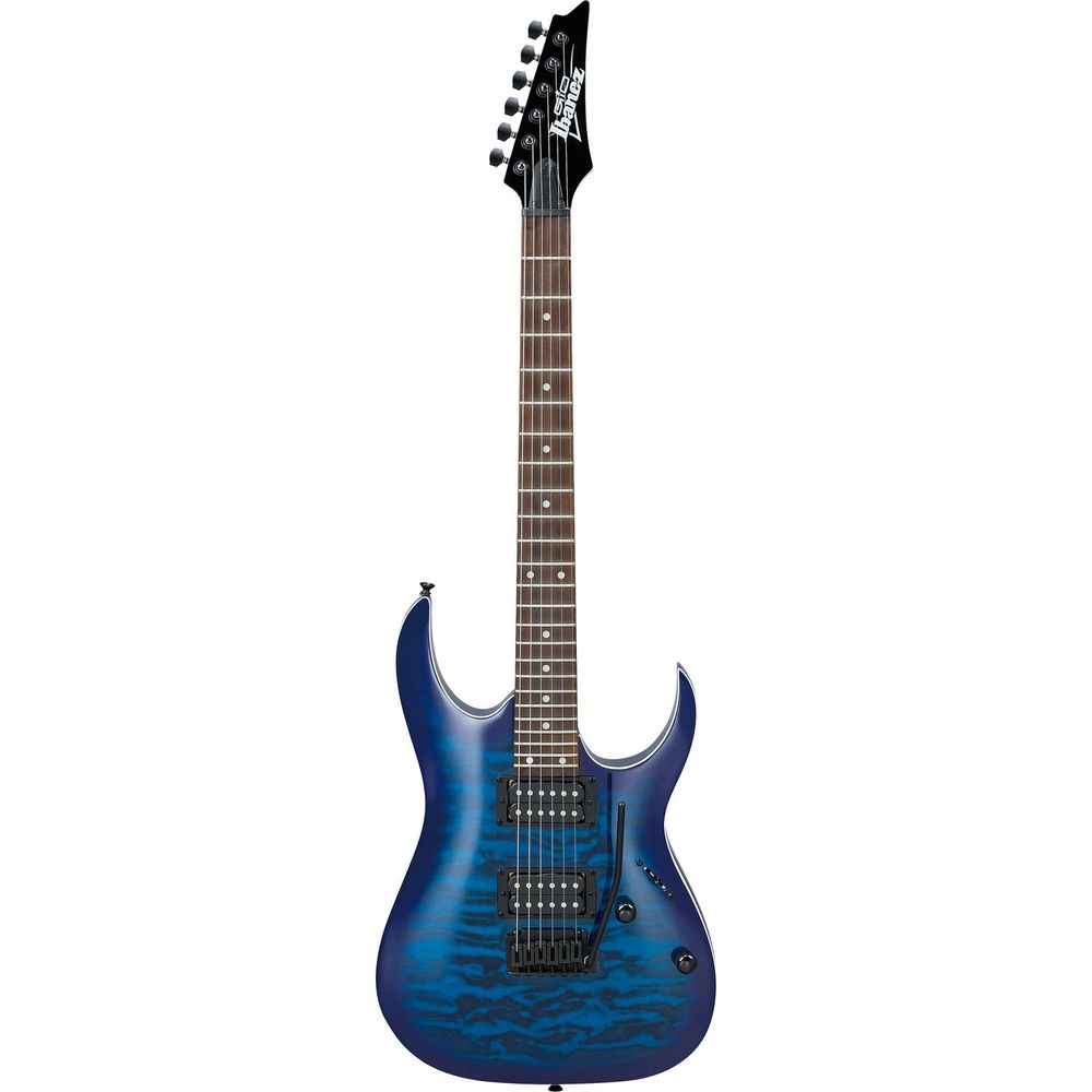 Guitarra Eléctrica Ibanez Rga Series Grga120Qa Transparent Blue Burst 1477308-REG Guitarra Eléctrica Ibanez Rga Series Grga120Qa Transparent Blue Burst 1477308-REG