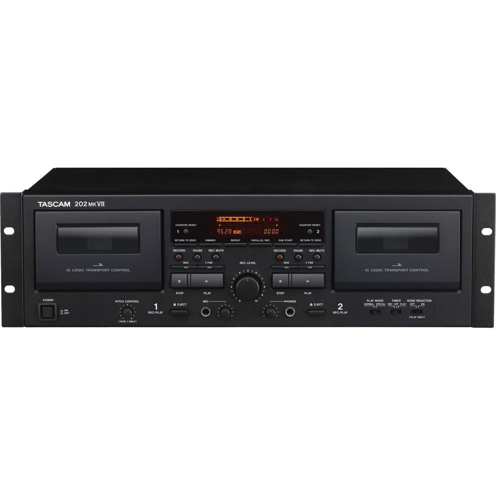 TASCAM 202MKVII Rackmount USB Doble Deck de Casete con Control de Tono y Duplicación a un Toque 1413241-REG TASCAM 202MKVII Rackmount USB Doble Deck de Casete con Control de Tono y Duplicación a un Toque 1413241-REG