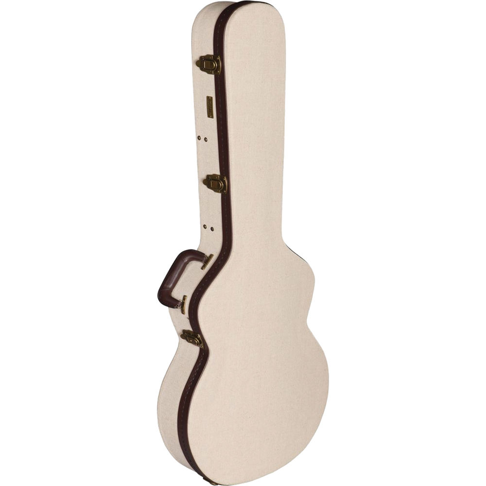 Gator GW-JM 335 Estuche de Madera Deluxe para Guitarras Eléctricas Semi-Huecas Gibson 335 (Beige)