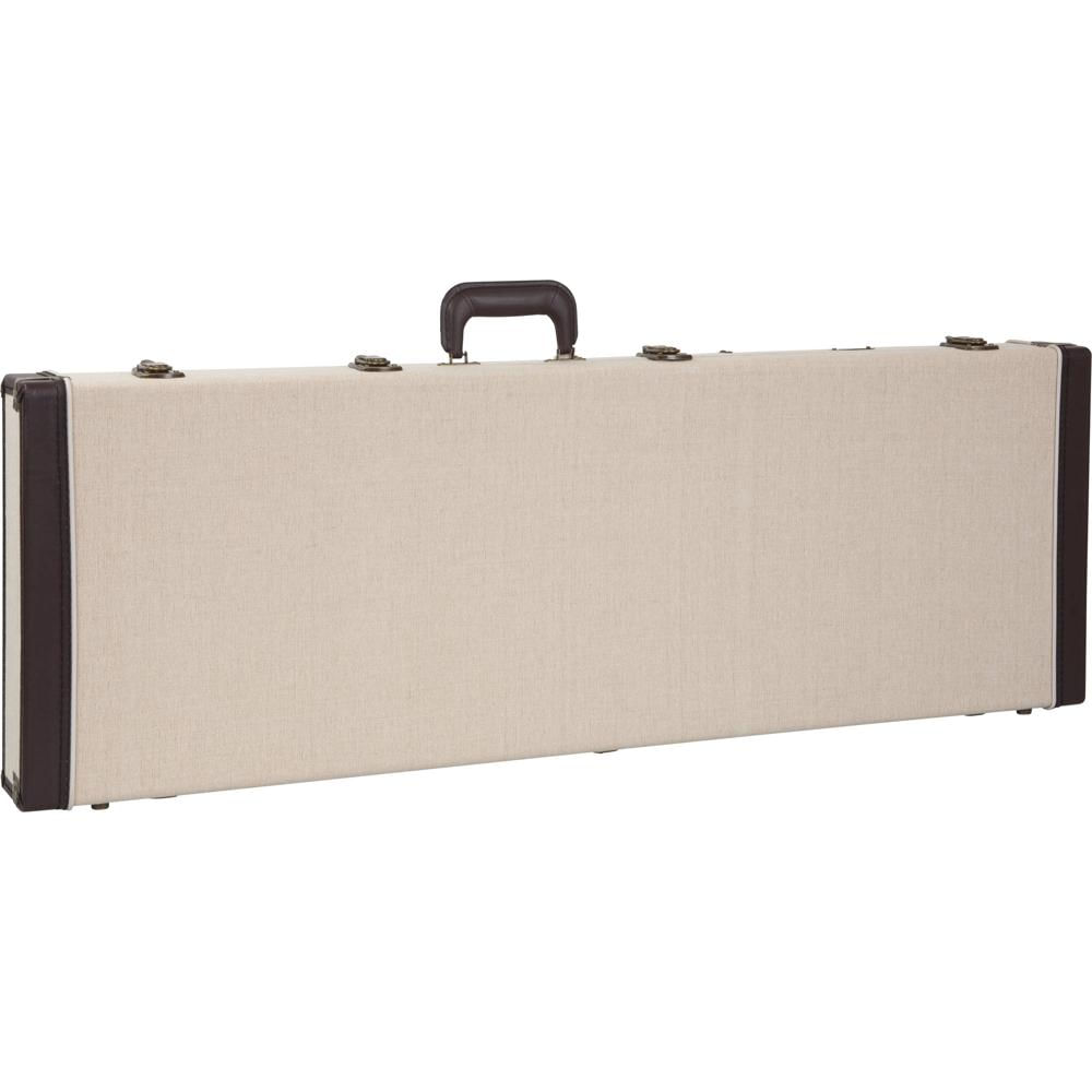 Gator Journeyman Bass Guitar Deluxe Wood Case (Beige) - Estuche de Madera con Interior de Terciopelo