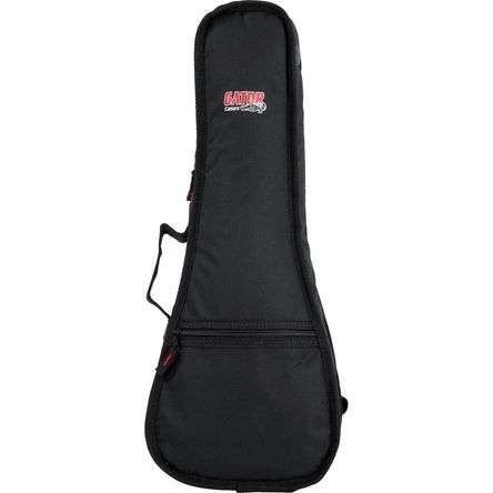 Gator GBE-UKE-CON Funda para Ukulele Soprano (Negra) - Construcción de Nylon, 10mm de Acolchado Inte 944993-REG