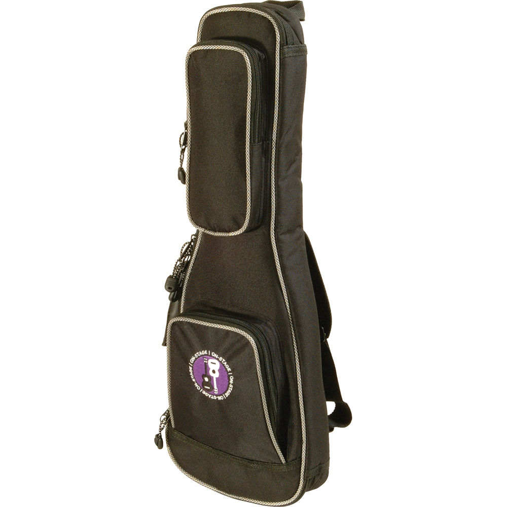 On-Stage GBU4103 Funda para Ukulele (Soprano) - Nylon 600-D, Impermeable, Interior Acolchado, 2 Bols