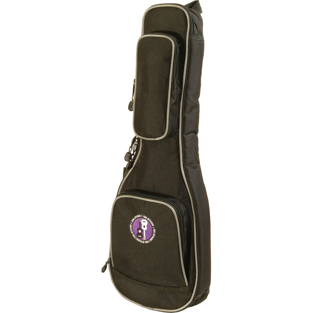On-Stage GBU4104 Funda para Ukulele (Concierto) - Nylon 600-D Resistente, Impermeable, Interior Acol