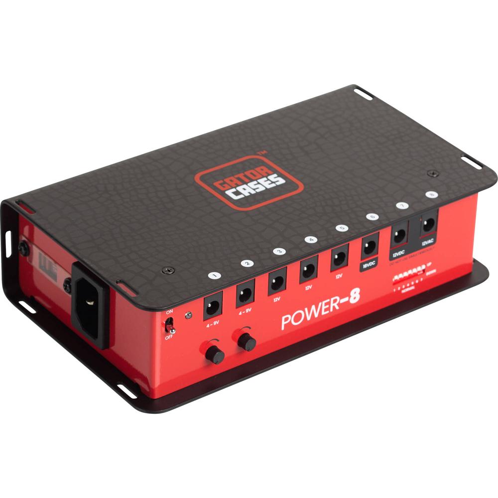 Fuente de Alimentación para Pedalboards Gator con 8 Salidas Aisladas 1593340-REG Fuente de Alimentación para Pedalboards Gator con 8 Salidas Aisladas 1593340-REG