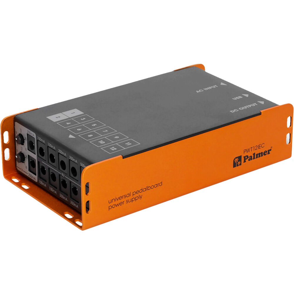 Fuente de Alimentación Universal para Pedalboard Palmer con USB PWT 12 IEC