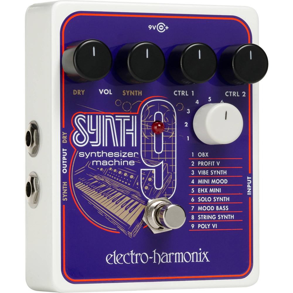 Electro-Harmonix Synth9: Máquina Sintetizadora para Guitarra Eléctrica y Bajo (Incluye Fuente de Ali