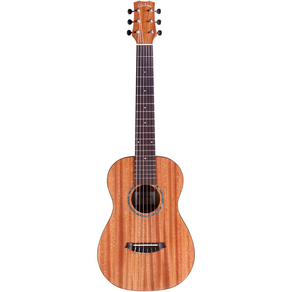 Guitarra Acústica Cordoba Mini II MH Cuerpo Profundo 22-7/8" Nylon - Madera de Caoba, Ovalada Plásti