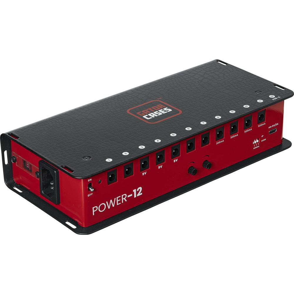 Fuente de Alimentación para Pedalboard Gator con 12 Salidas Aisladas, Opciones de Salida de 18, 12,