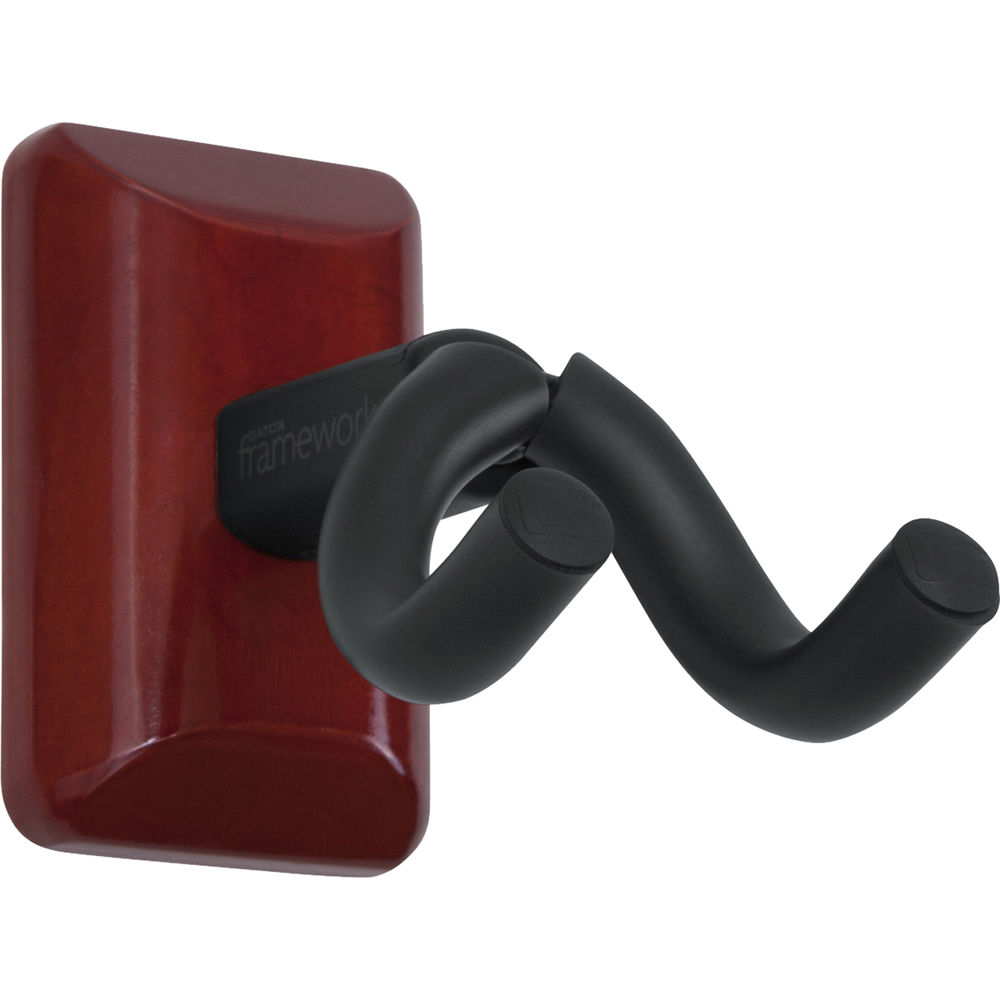 Gator Frameworks Wall-Mounted Hanger for Ukulele/Mandolin (Cherry)
