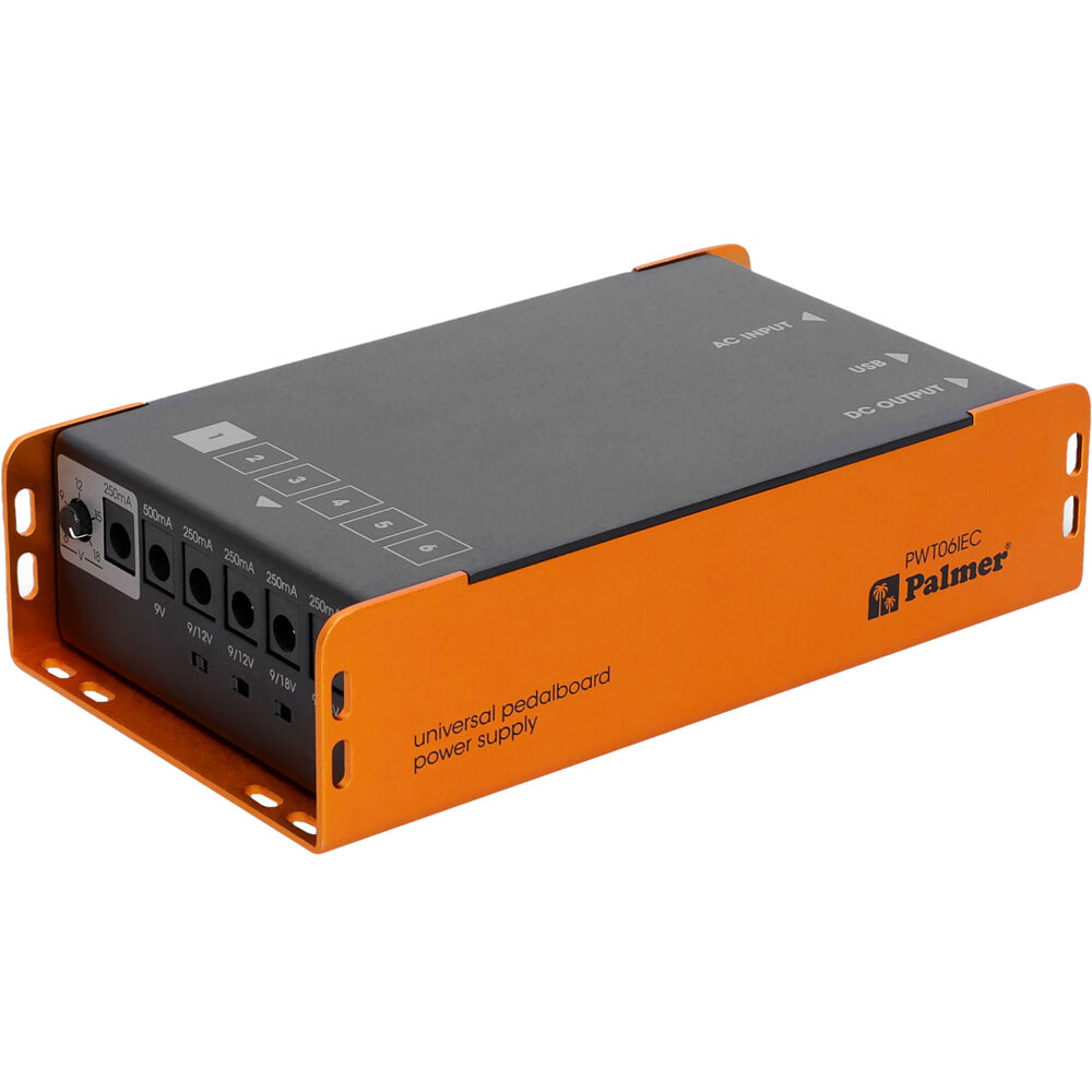 Fuente de Alimentación Universal para Pedales Palmer con USB - PWT 06 IEC