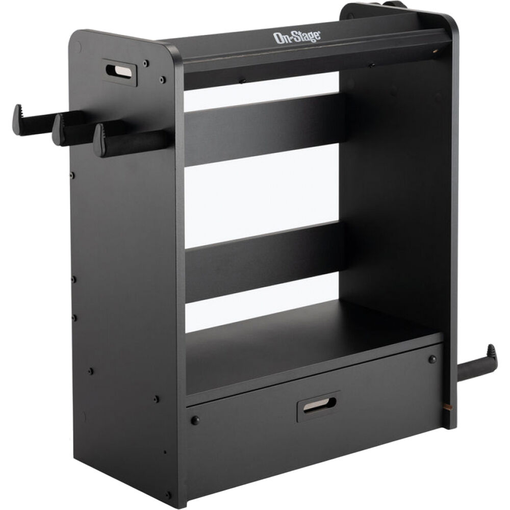 Estación de Trabajo para Guitarra On-Stage ONGWS5000B (Negro) - Organiza tu Equipo, Eleva tu Amplifi
