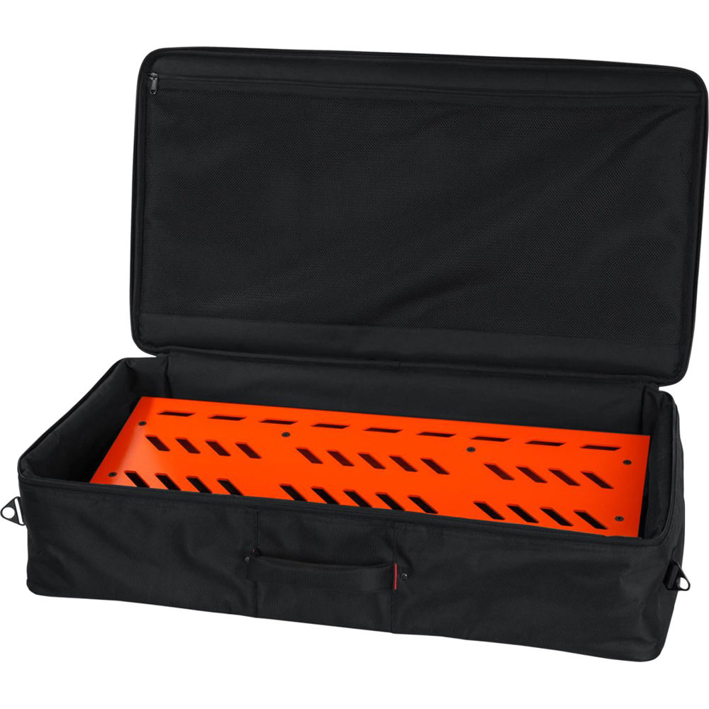 Gator Pedalboard de Aluminio Extra Grande con Funda (Naranja)
