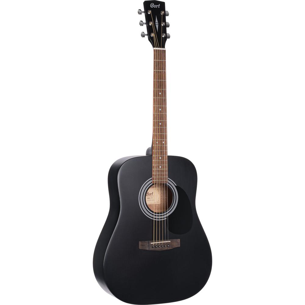 Guitarra Acústica Cort Standard AD810 Dreadnought (Negro Satinado) - Cuerpo Dreadnought, Tapa de Abe