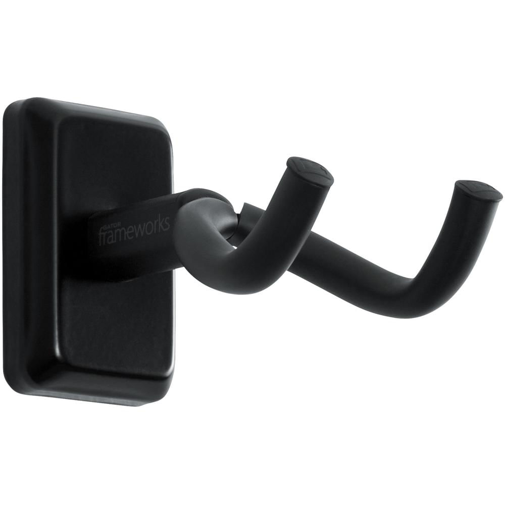 Gator Wall-Mounted Guitar Hanger with Black Mounting Plate 1222845-REG Gator Wall-Mounted Guitar Hanger with Black Mounting Plate 1222845-REG