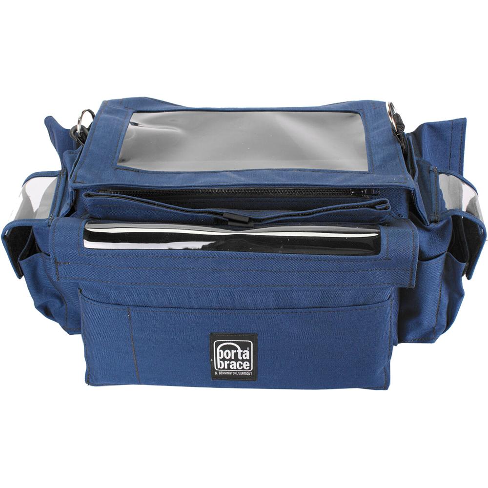 PortaBrace AO-4H Organizador de Audio con Arnés AH-2H XL (Azul) - Organizador y Arnés para Mezclador