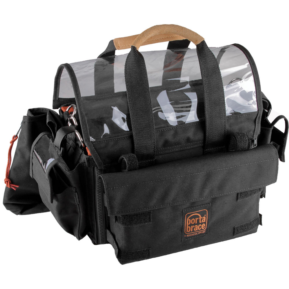 PortaBrace AO-633H Organizador de Audio con Arnés AH-2H (Negro) - Compatible con Mezclador y Grabado