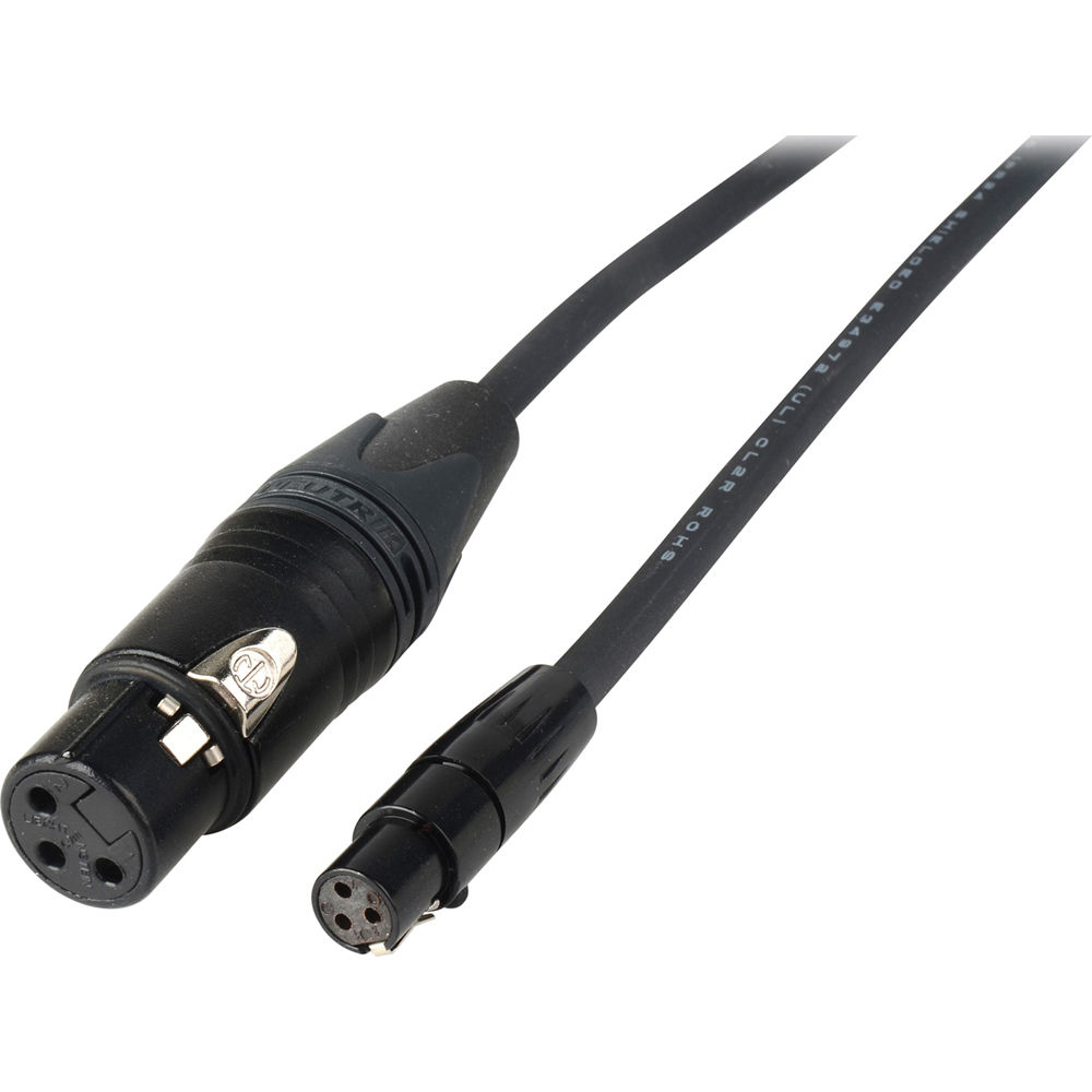 Laird Digital Cinema TA3F Cable Mini-XLR F a XLR F (2 Pack, 7') - Para Sound Devices 899844-REG Laird Digital Cinema TA3F Cable Mini-XLR F a XLR F (2 Pack, 7') - Para Sound Devices 899844-REG