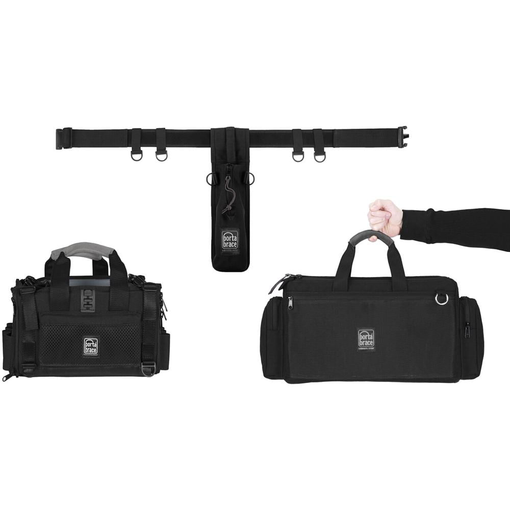 Kit de Audio PortaBrace de 3 Piezas: Funda para Equipos de Audio, Bolsa de Campo AO Series 1.5 y Sop