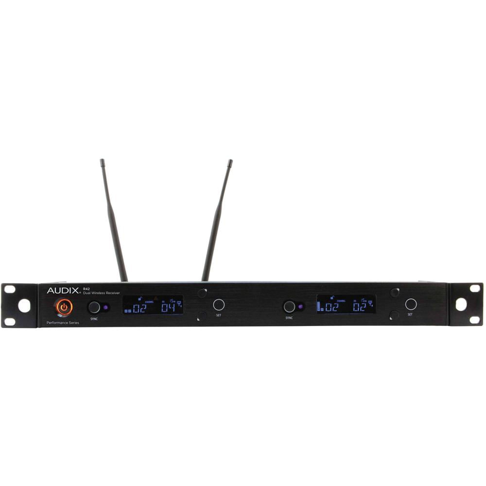 Audix R42 Kit-A Receptor Dual-Canal UHF Diversidad 522-554 MHz con Pantalla LCD y Control de Gananci 1283512-REG Audix R42 Kit-A Receptor Dual-Canal UHF Diversidad 522-554 MHz con Pantalla LCD y Control de Gananci 1283512-REG