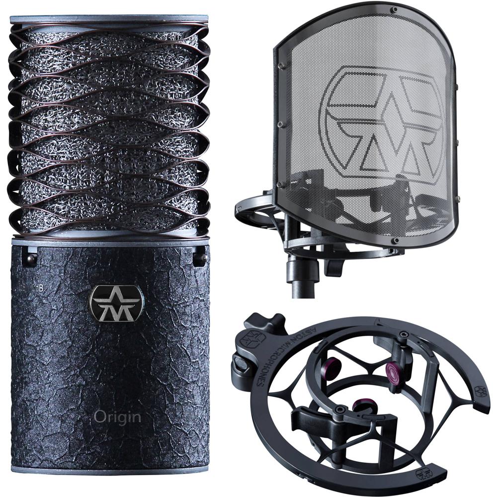 Aston Microphones Origin Black Bundle: Mic, Filtro Pop Shield y Soporte Swift - Incluye Micrófono Or 1543353-REG Aston Microphones Origin Black Bundle: Mic, Filtro Pop Shield y Soporte Swift - Incluye Micrófono Or 1543353-REG