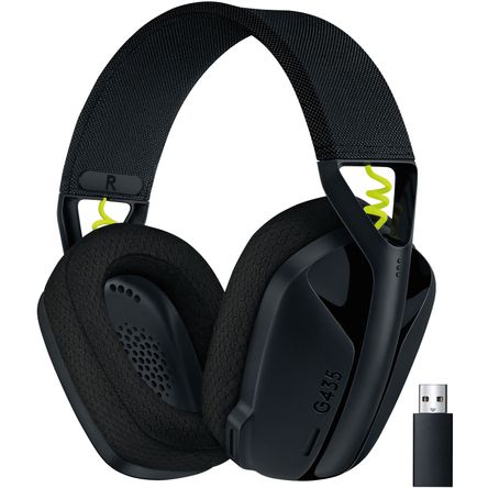 Auriculares Inalámbricos Gaming Logitech G G435 Negro Amarillo 1663583-REG Auriculares Inalámbricos Gaming Logitech G G435 Negro Amarillo 1663583-REG