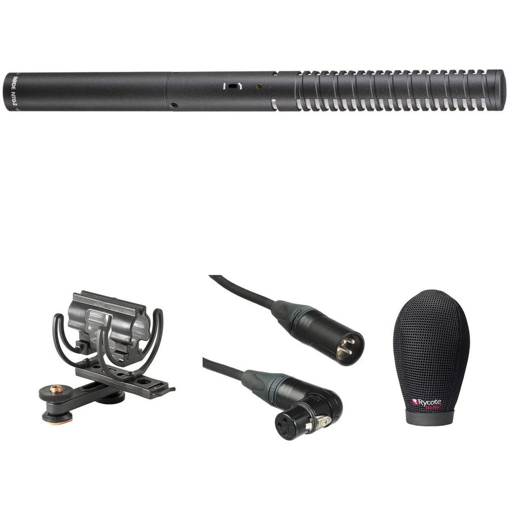 Kit de Micrófono de Cañón Rode Ntg2 con Montura de Zapata Paravientos y Cable Xlr 1059715-REG Kit de Micrófono de Cañón Rode Ntg2 con Montura de Zapata Paravientos y Cable Xlr 1059715-REG