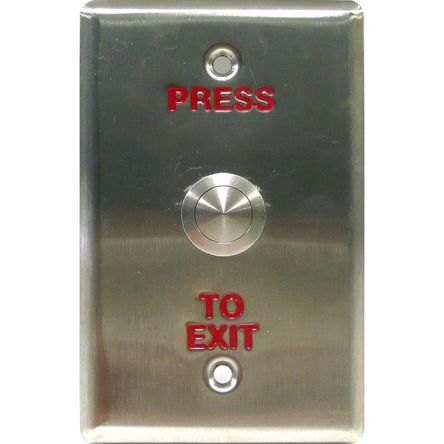 Interruptor de Botón GEOVISION PB41 - Estándar US, Carcasa de Acero Inoxidable, Integración con Sist 1280731-REG Interruptor de Botón GEOVISION PB41 - Estándar US, Carcasa de Acero Inoxidable, Integración con Sist 1280731-REG