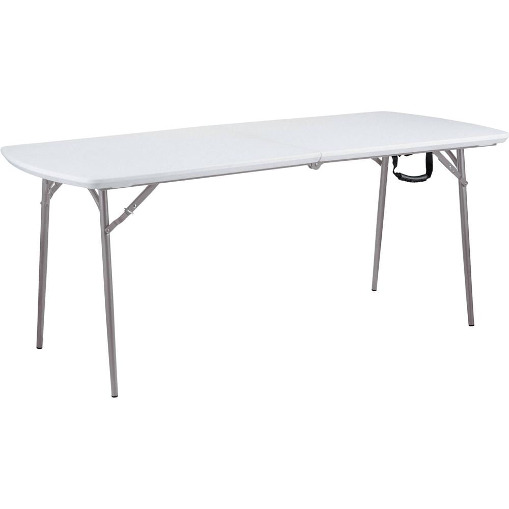 Mesa Plegable Oklahoma Sound para Banquetes (Gris Moteado) - Ideal para Fiestas, Comedores, Soporta