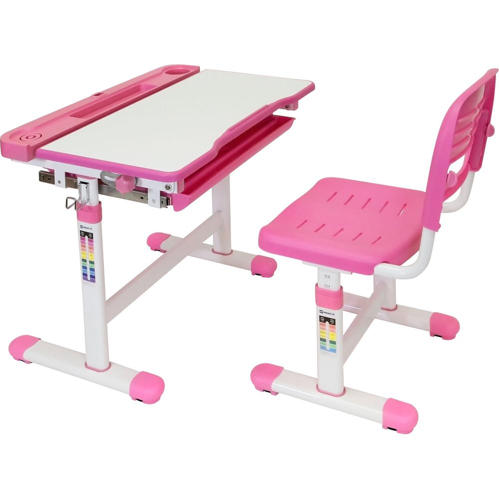 Conjunto de Escritorio y Silla Mount-It! para Niños de 3 a 10 Años (Rosa) - Altura Ajustable, Escrit 1645091-REG Conjunto de Escritorio y Silla Mount-It! para Niños de 3 a 10 Años (Rosa) - Altura Ajustable, Escrit 1645091-REG