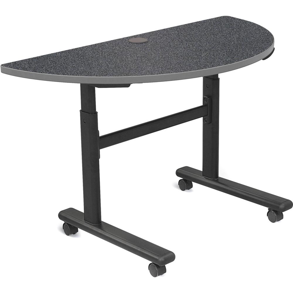Mesa Flipper Ajustable en Altura Balt (Semi Redonda, Laminado Nebulosa Grafito, Bisel Platino) 1325071-REG Mesa Flipper Ajustable en Altura Balt (Semi Redonda, Laminado Nebulosa Grafito, Bisel Platino) 1325071-REG