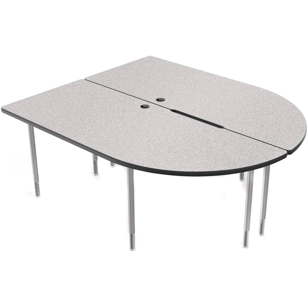 Mesa Multimedia y de Colaboración Balt MediaSpace (Grande Doble, Laminado Nebulosa Gris, Bisel Negro 1324997-REG Mesa Multimedia y de Colaboración Balt MediaSpace (Grande Doble, Laminado Nebulosa Gris, Bisel Negro 1324997-REG