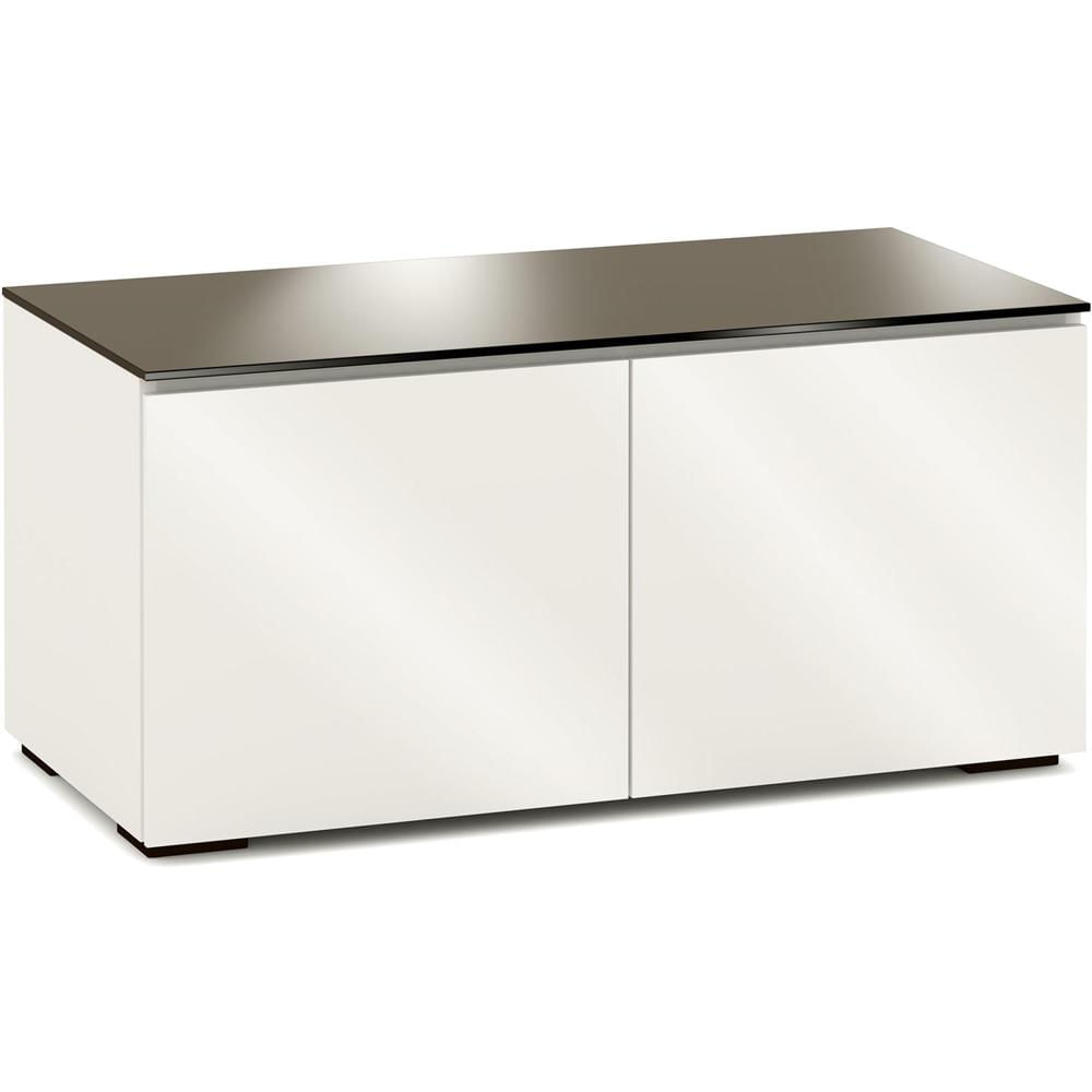 Cabinet AV Salamander Designs Miami 221 Chameleon de 2 Puertas (Brillo, Blanco Cálido)