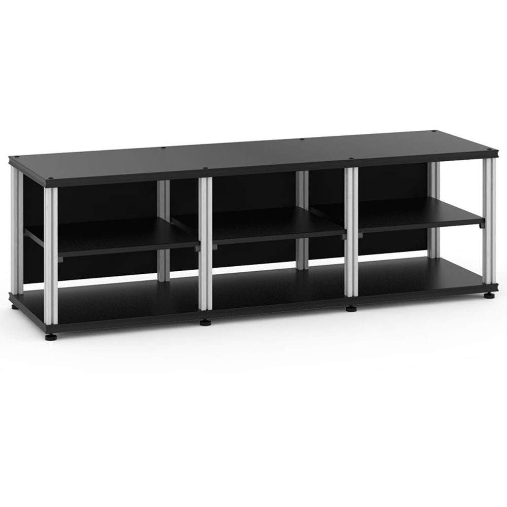 Sistema Synergy SL20B de Salamander Designs - Mueble AV (Madera Negra y Patas de Aluminio) con Diseñ
