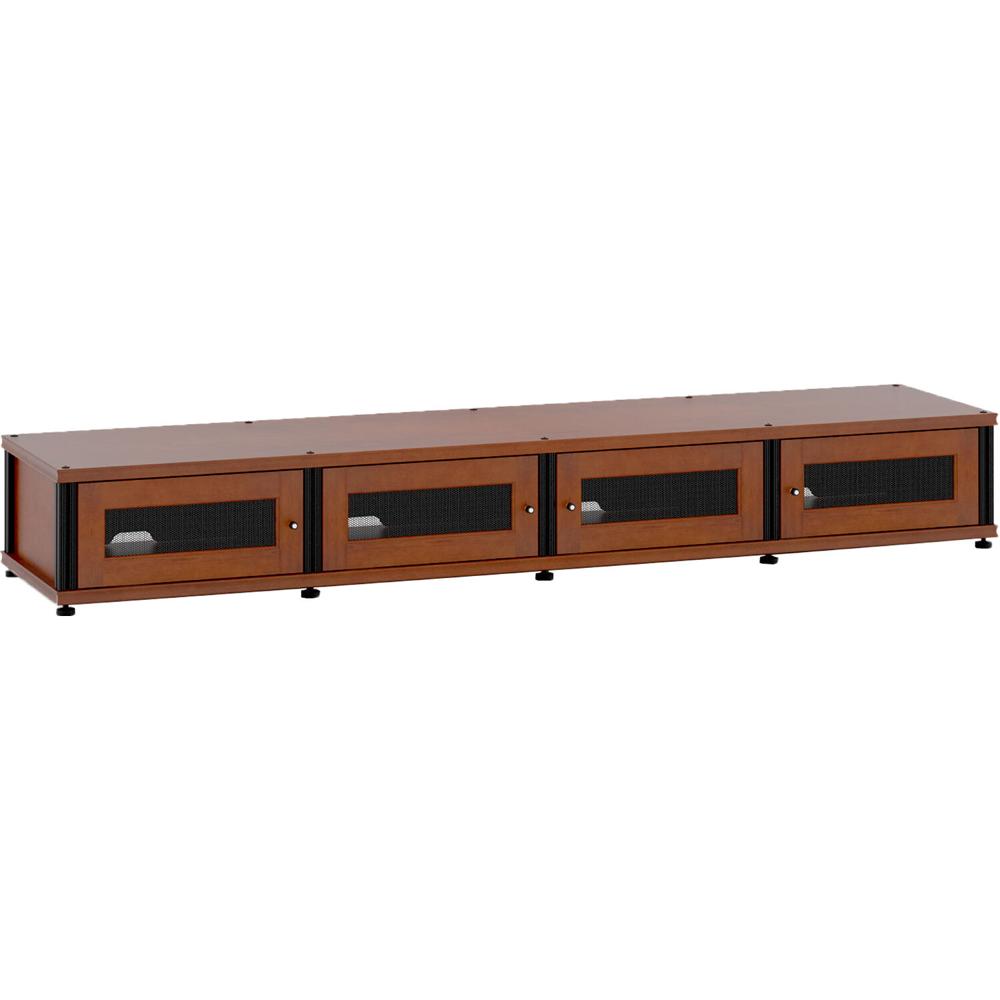 Mueble A/V Salamander Designs Synergy Modelo 147 (Cereza Oscura con Postes Negros) - Soporta TVs has