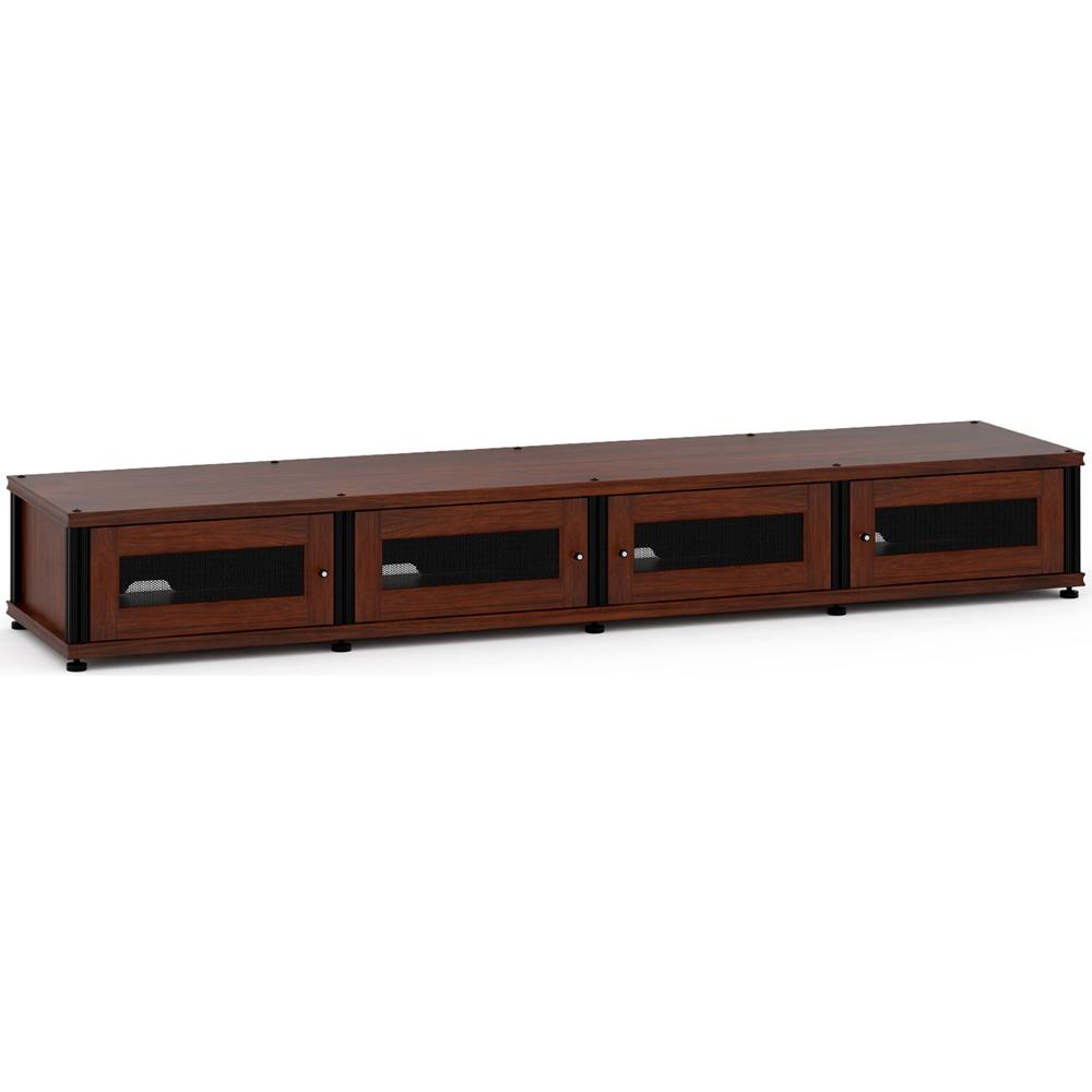 Gabinete A/V Salamander Designs Synergy Modelo 147 (Nuez Oscura con Postes Negros) - Soporta TVs has 1552275-REG Gabinete A/V Salamander Designs Synergy Modelo 147 (Nuez Oscura con Postes Negros) - Soporta TVs has 1552275-REG