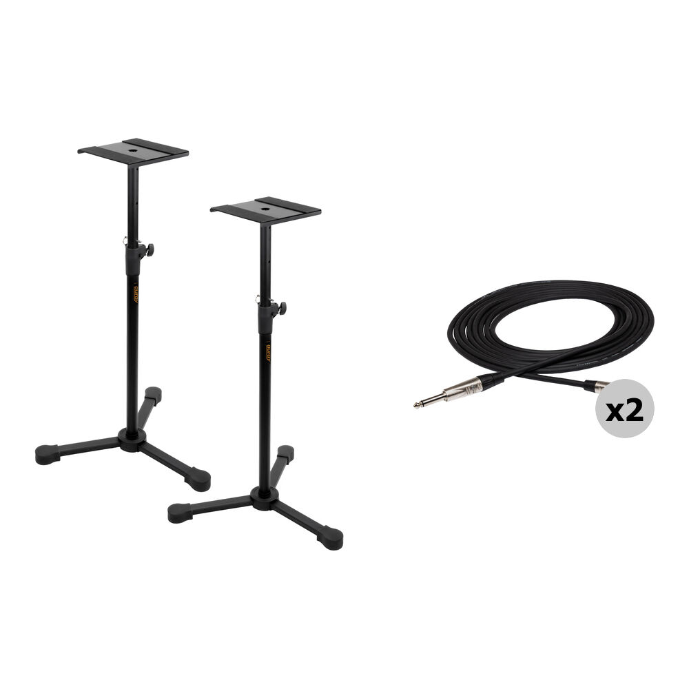 Soporte de Monitor de Estudio B&H Photo Video con Cables 1/4 Soporte de Monitor de Estudio B&H Photo Video con Cables 1/4