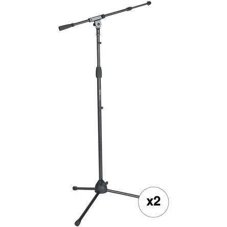 Soporte de Micrófono Tripode Gator Frameworks con Embrague de Giro Estándar y Brazo Telescópico (Par 1607907-REG