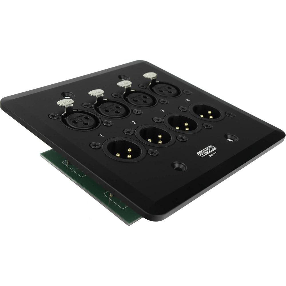 SoundTools WallCAT WC851 Placa de Pared de Audio Analógico sobre Cat5 (Negro) - Cuatro Conectores Ne 1582234-REG SoundTools WallCAT WC851 Placa de Pared de Audio Analógico sobre Cat5 (Negro) - Cuatro Conectores Ne 1582234-REG