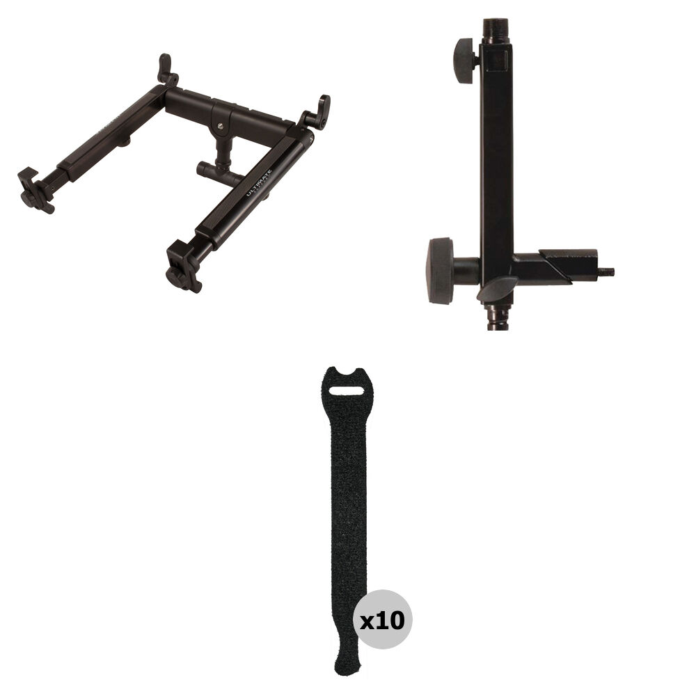 Soporte Universal para Laptop y DJ Ultimate Support con Adaptador T para Teclados de Estilo X 1110932-REG Soporte Universal para Laptop y DJ Ultimate Support con Adaptador T para Teclados de Estilo X 1110932-REG